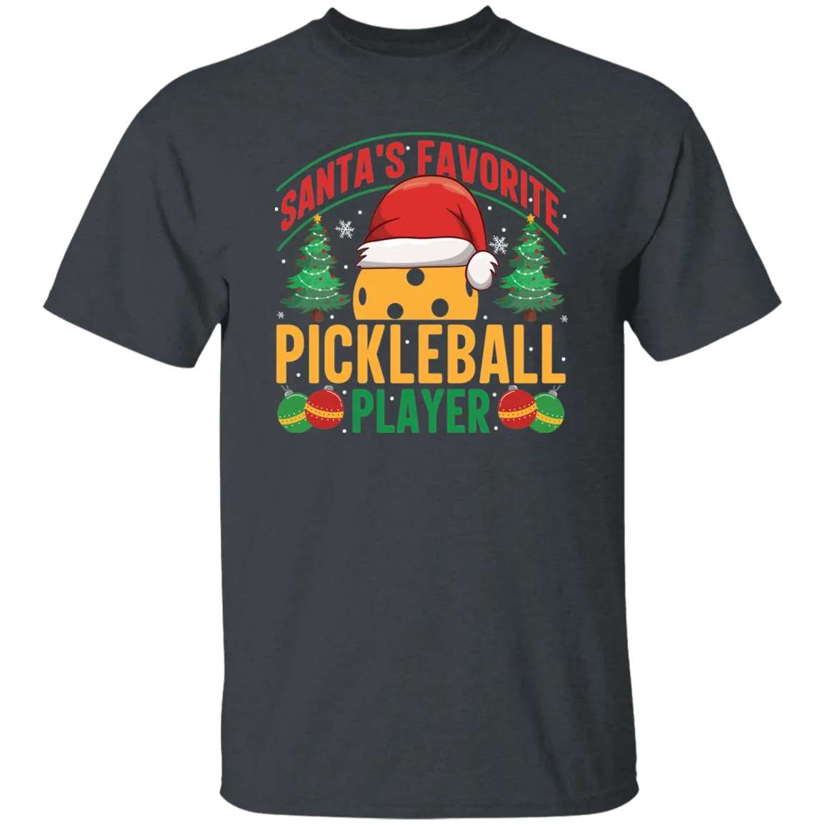 Santa's Favorite Pickleball Player T-Shirt