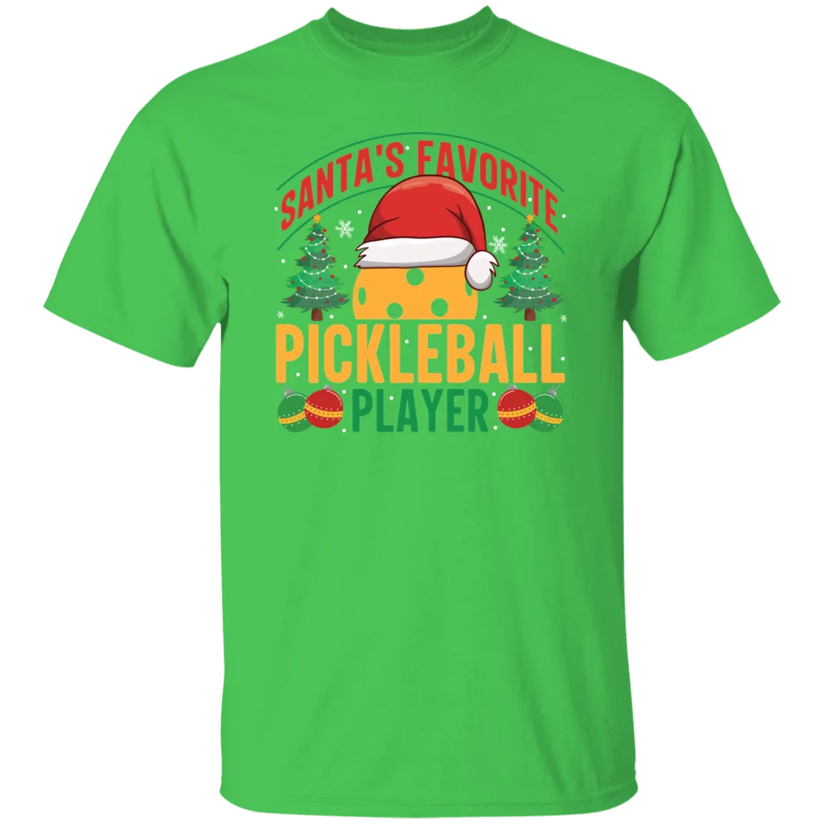 Santa's Favorite Pickleball Player T-Shirt