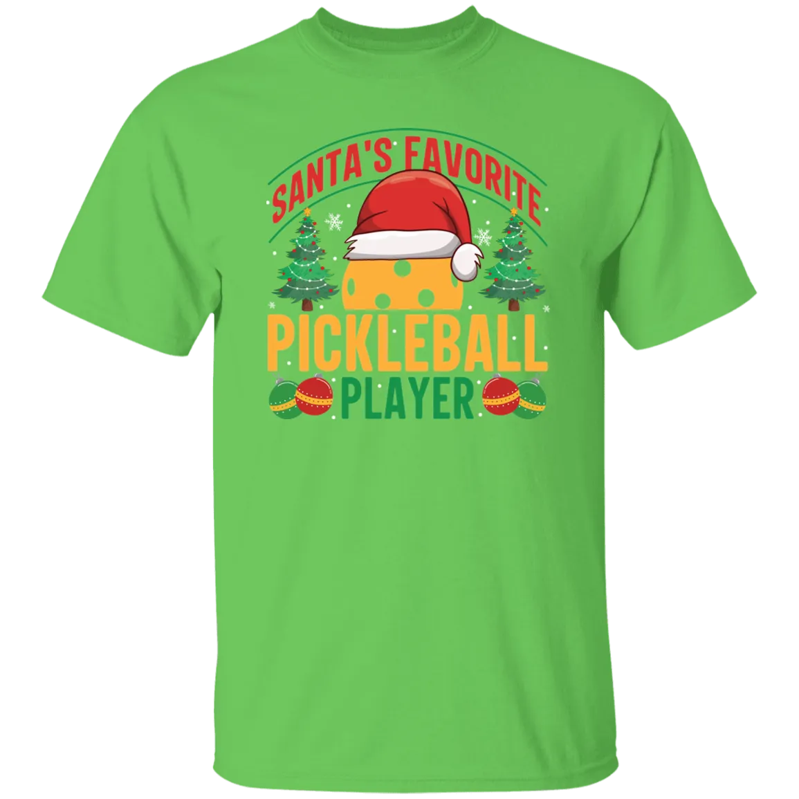 Santa's Favorite Pickleball Player T-Shirt