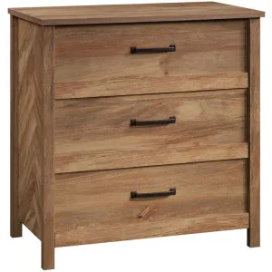 Sauder Cannery Bridge 3-Drawer Bedroom Chest, L: 31.26" x W: 17.56" x H: 31.97", Sindoori Mango finish