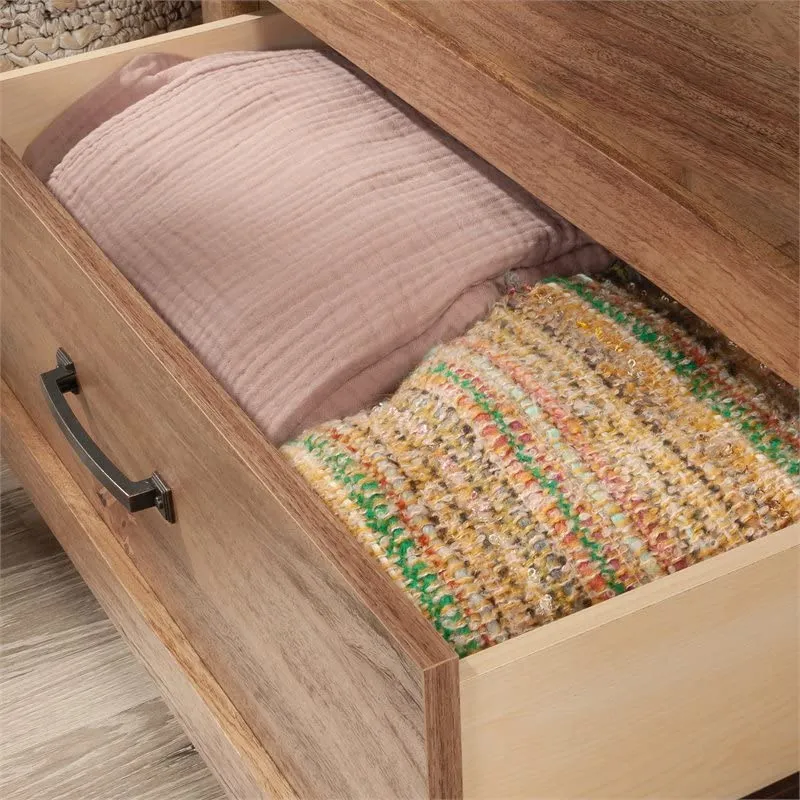 Sauder Cannery Bridge 3-Drawer Bedroom Chest, L: 31.26" x W: 17.56" x H: 31.97", Sindoori Mango finish