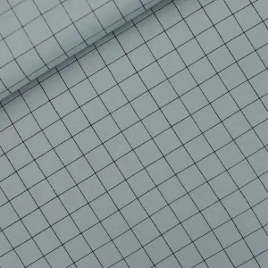 See You At Six Thin Grid Monument Gray French Terry