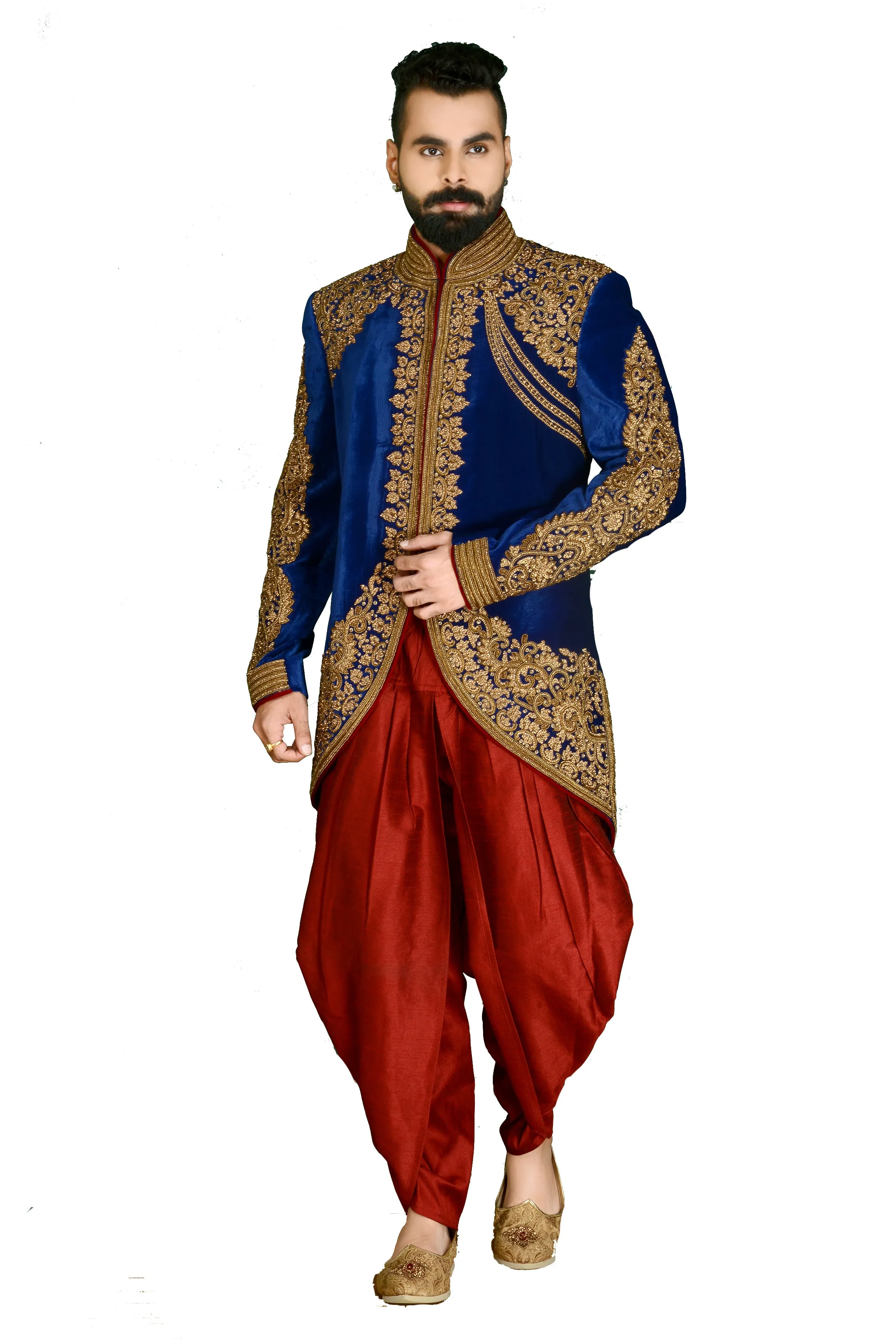 Sherwani (Custom Tailored) - (D.No.-1034)