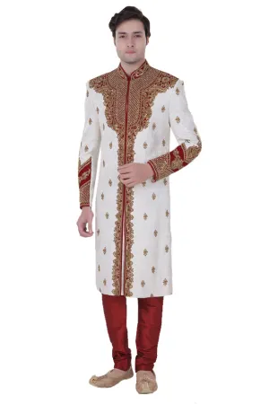 Sherwani (Custom Tailored) - (D.No.-1115-A)