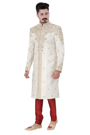 Sherwani (Custom Tailored) - (D.No.-1223)