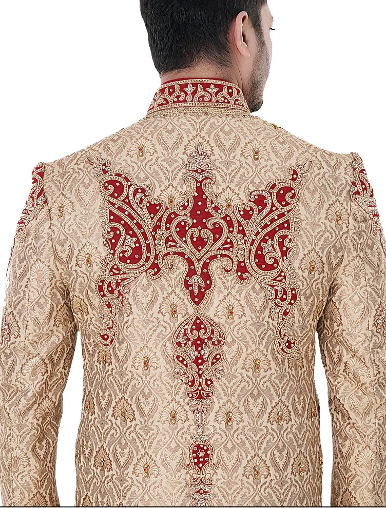 Sherwani (Custom Tailored) - (D.No.-1233)