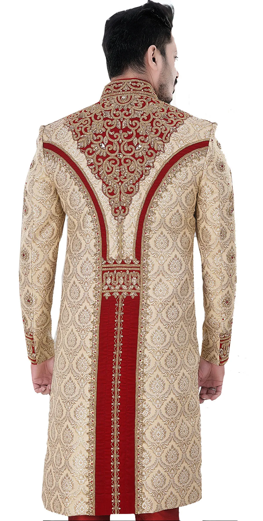 Sherwani (Custom Tailored) - (D.No.-1251)
