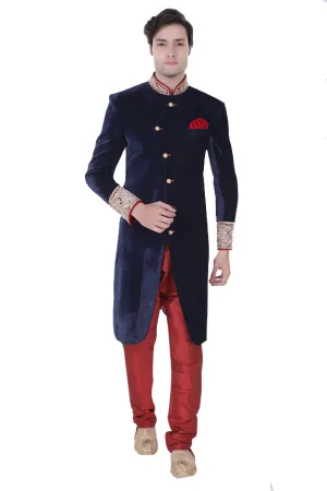 Sherwani (Custom Tailored) - (D.No.-966)