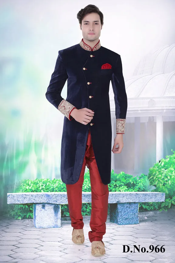 Sherwani (Custom Tailored) - (D.No.-966)