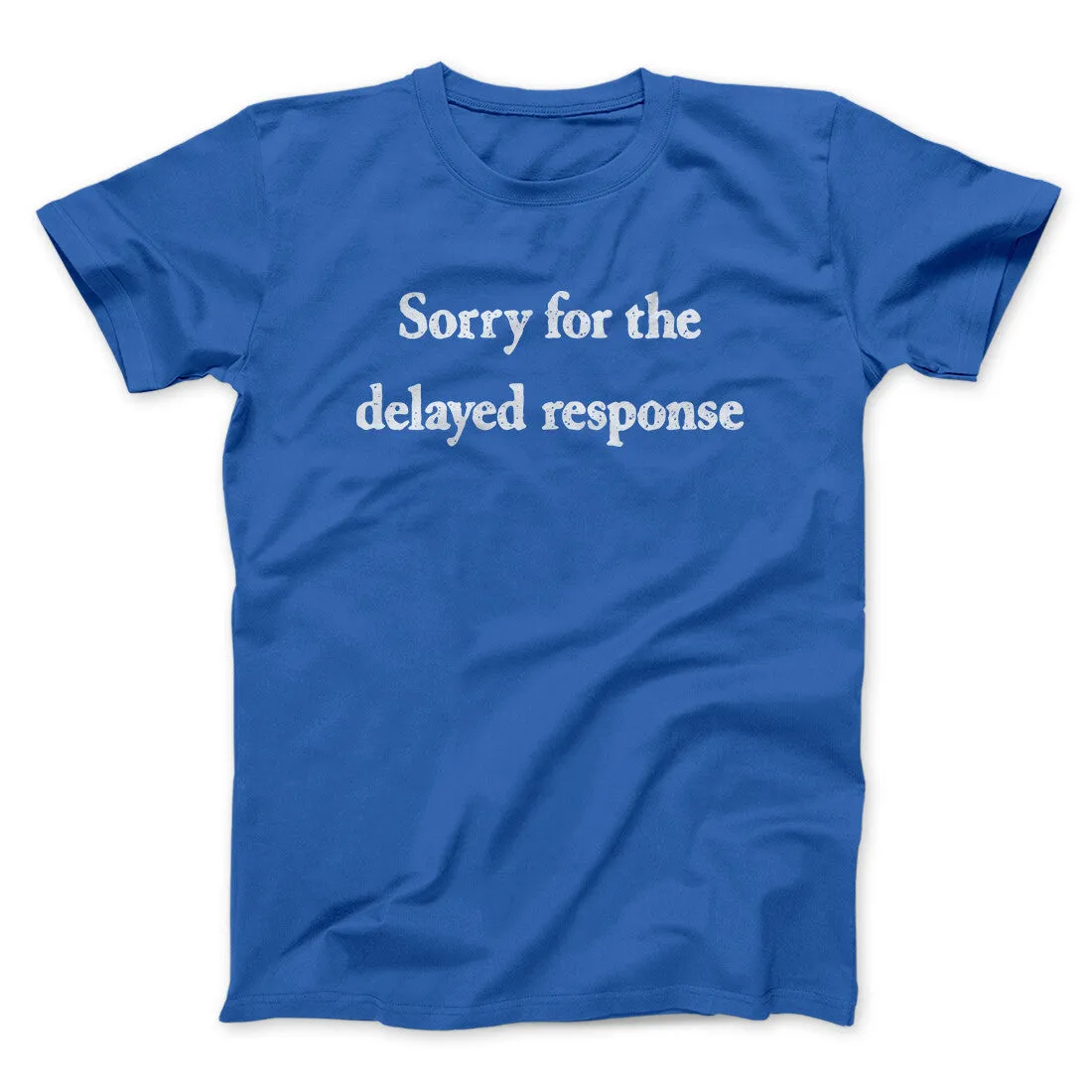 Sorry For The Delayed Response Funny Men/Unisex T-Shirt