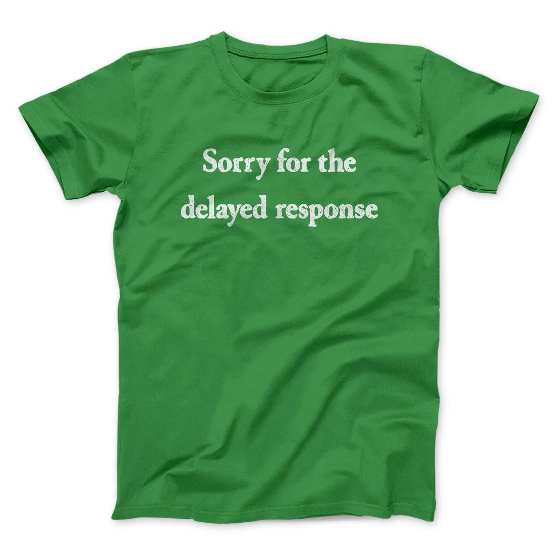 Sorry For The Delayed Response Funny Men/Unisex T-Shirt