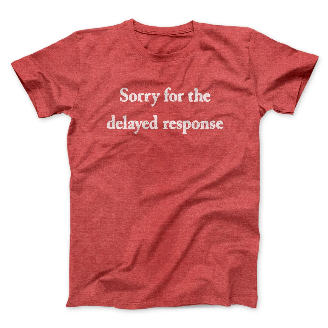 Sorry For The Delayed Response Funny Men/Unisex T-Shirt