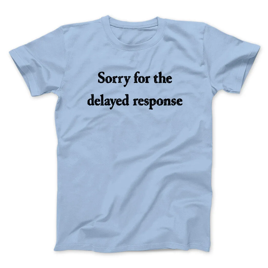 Sorry For The Delayed Response Funny Men/Unisex T-Shirt