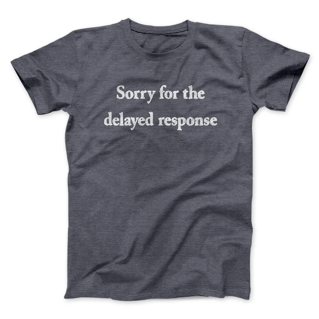 Sorry For The Delayed Response Funny Men/Unisex T-Shirt