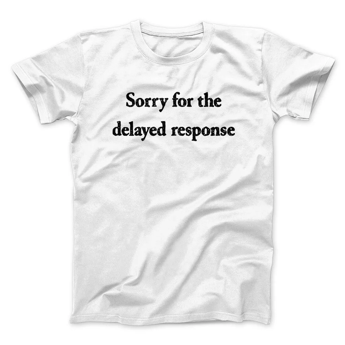 Sorry For The Delayed Response Funny Men/Unisex T-Shirt