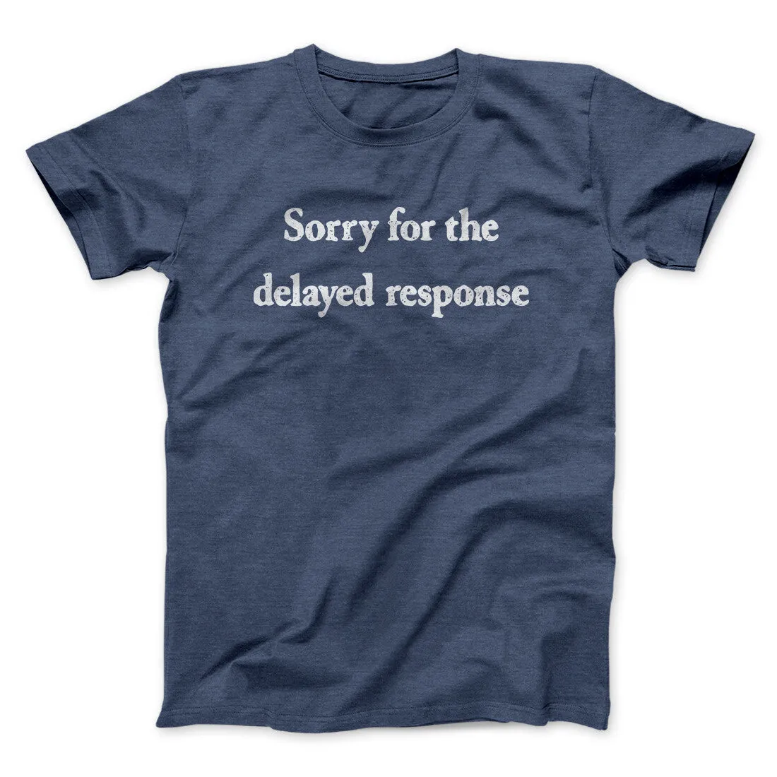 Sorry For The Delayed Response Funny Men/Unisex T-Shirt