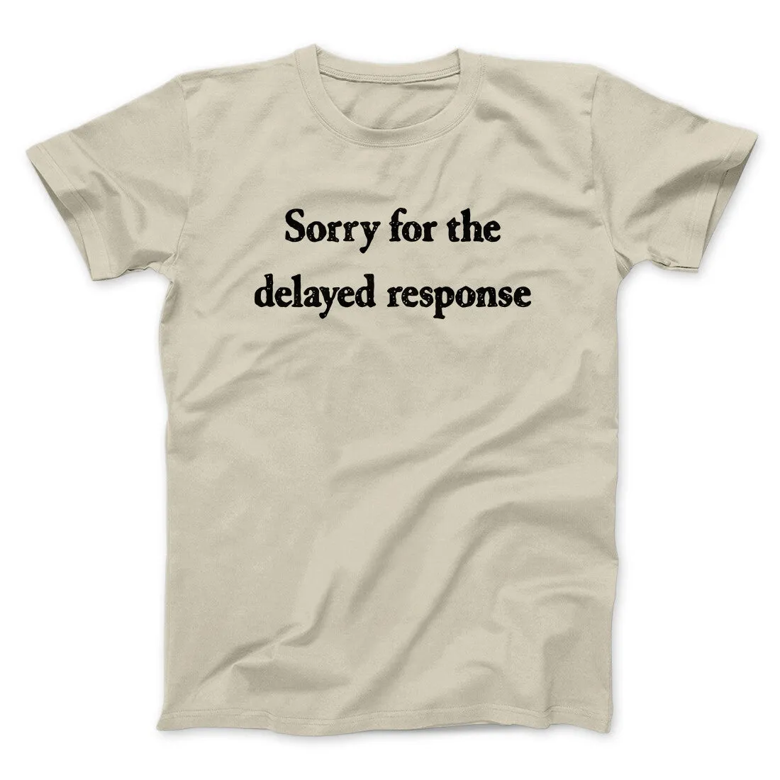 Sorry For The Delayed Response Funny Men/Unisex T-Shirt