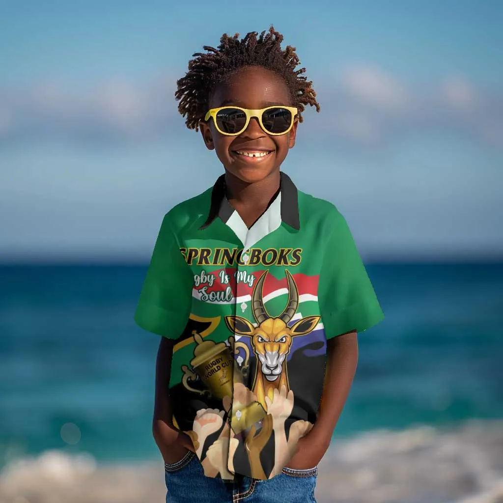 South Africa Special Holiday Kid Hawaiian Shirt Springboks Champions Celebration Rugby Is My Soul LT14