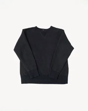SP-125 - Amami Dorozome Mud Dyed Crew Neck - Indigo, Dark Brown