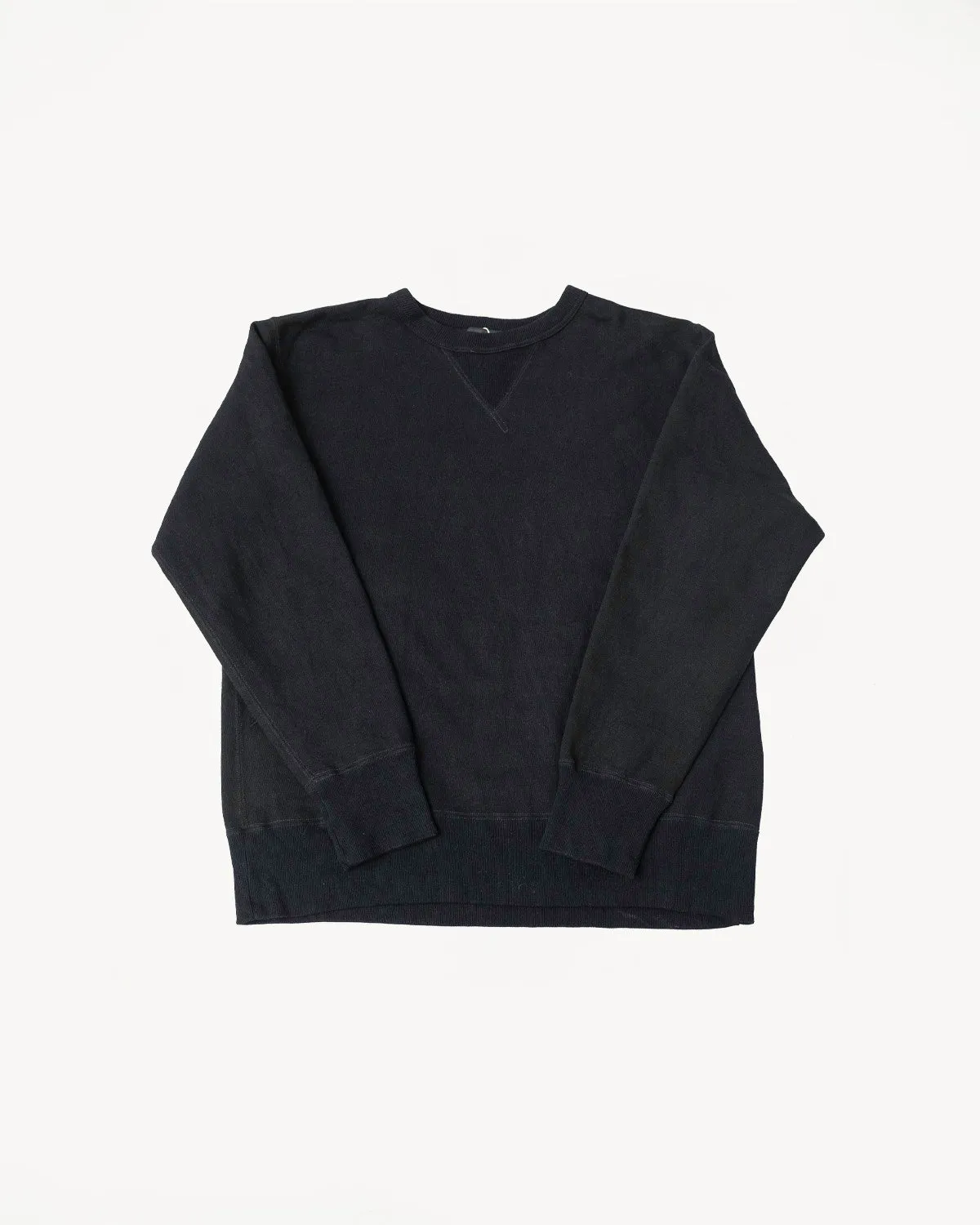 SP-125 - Amami Dorozome Mud Dyed Crew Neck - Indigo, Dark Brown