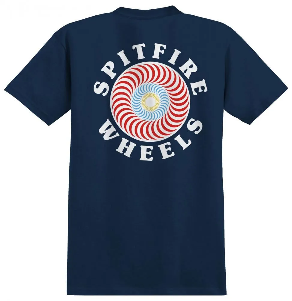 Spitfire T-Shirt Og Classic Fill - Navy / Red
