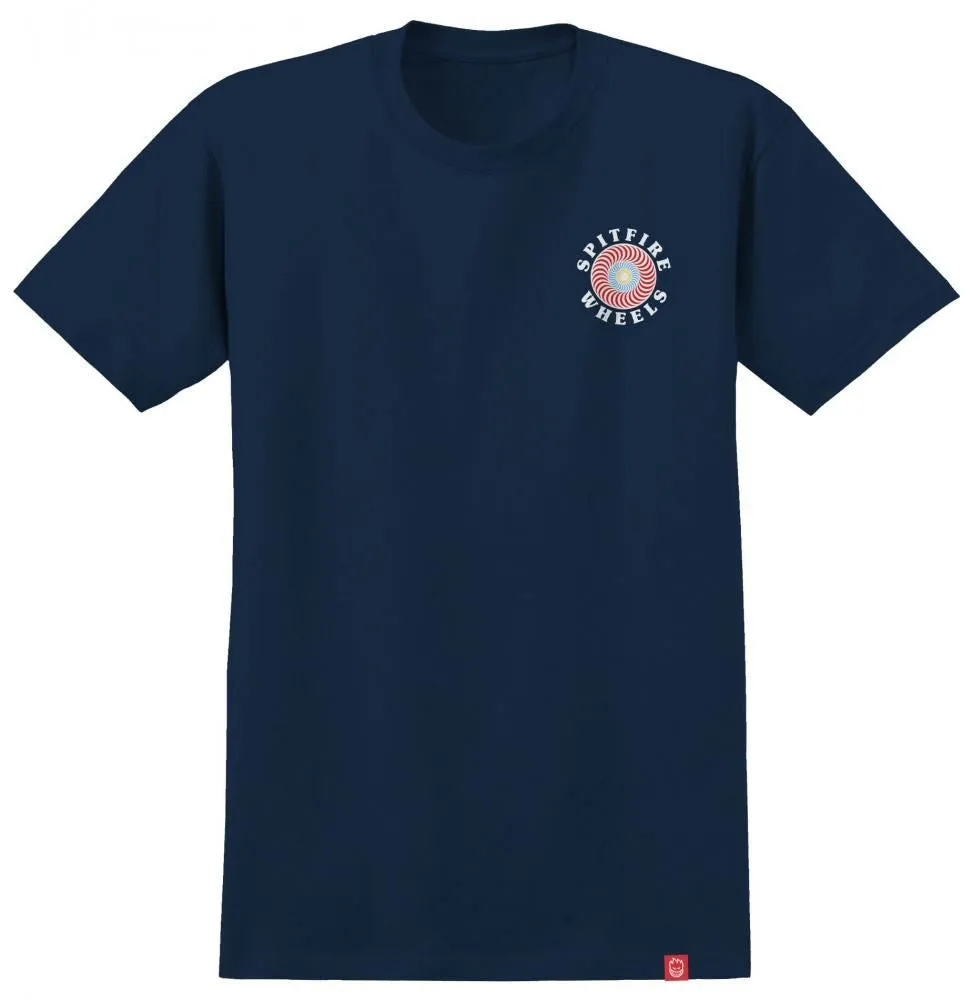 Spitfire T-Shirt Og Classic Fill - Navy / Red