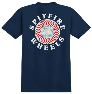 Spitfire T-Shirt Og Classic Fill - Navy / Red