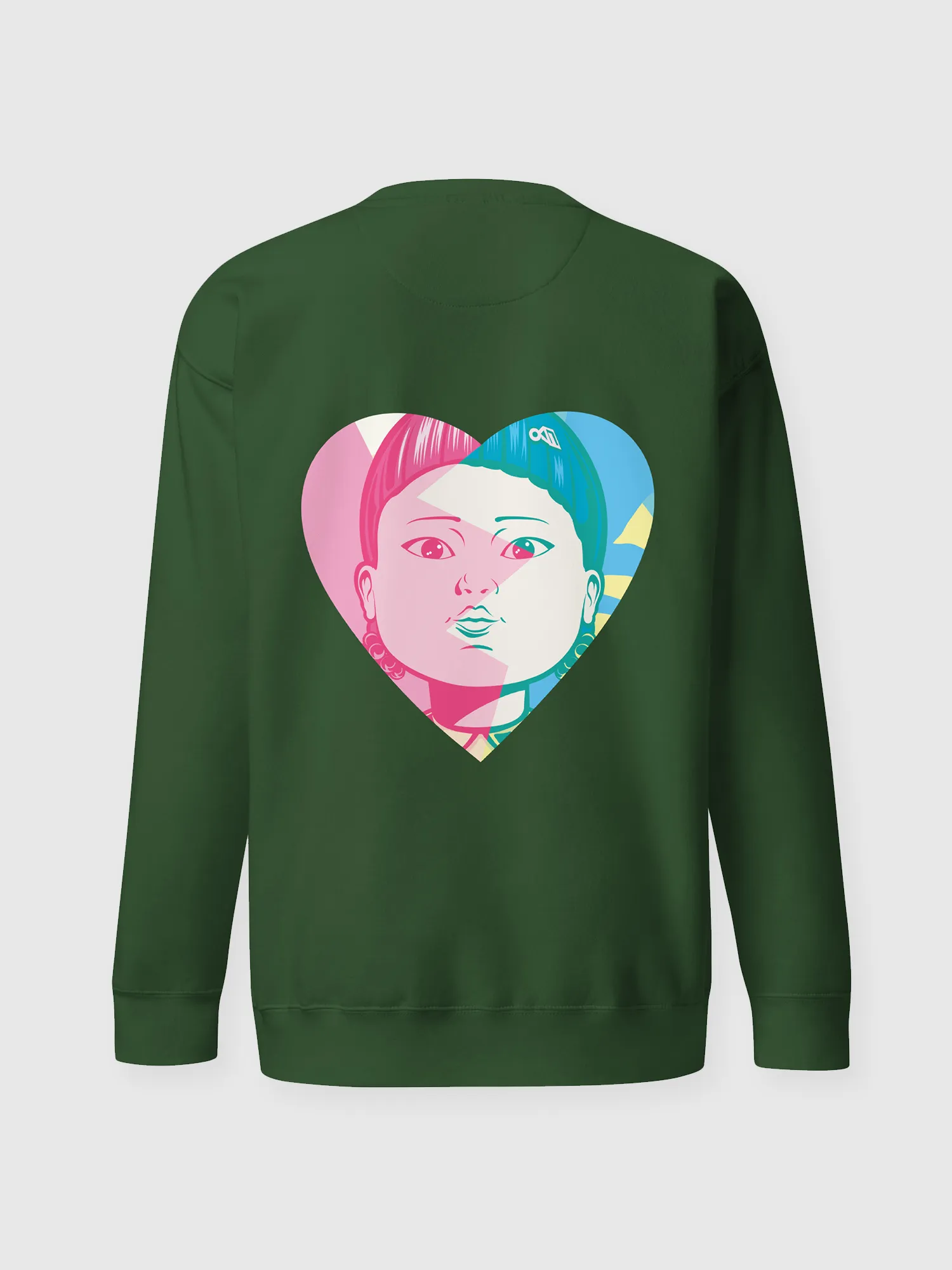Squid Game Valentine Young-Hee Unisex Premium Sweatshirt [Forest Green]