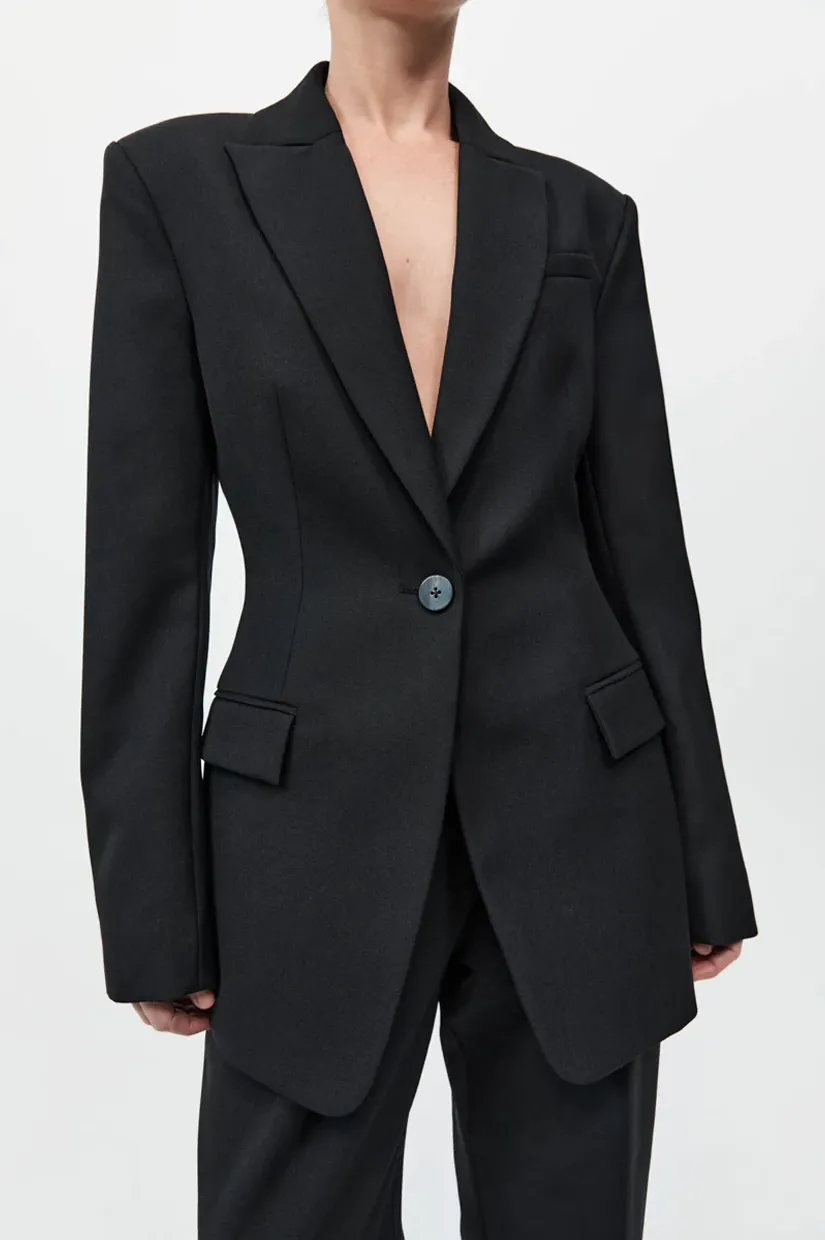 St. Agni Contour Blazer - Black