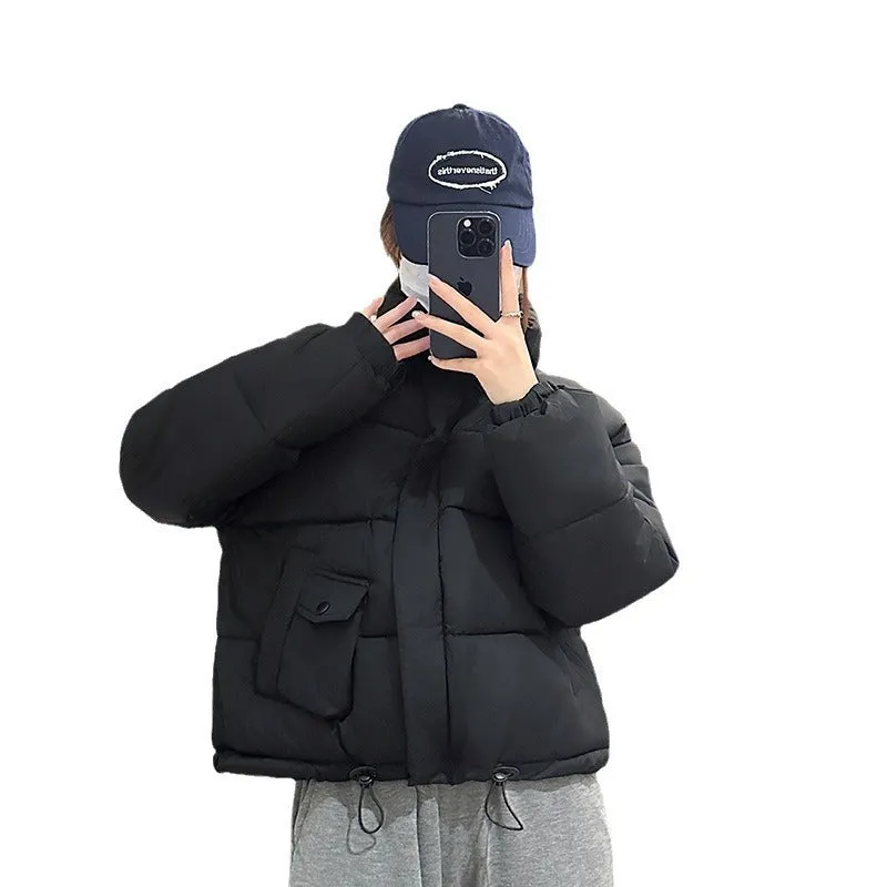 Stain-Resistant and Easy-to-Clean Zip-Up Puffer Jacket for Women