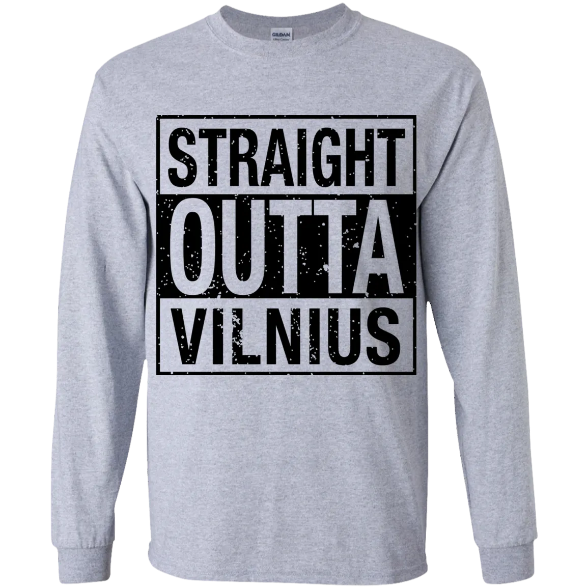 Straight Outta Vilnius - Boys Youth Classic Long Sleeve T-Shirt