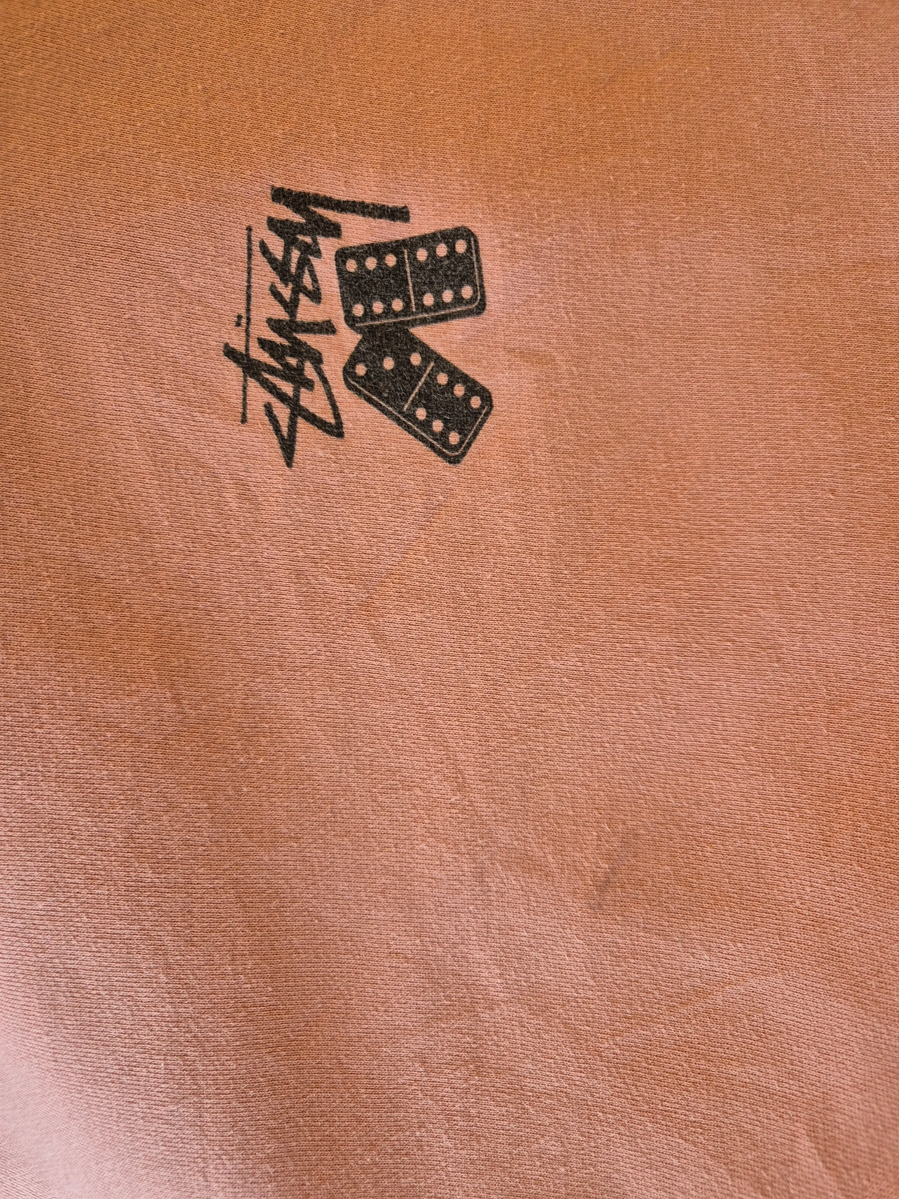 Stussy back print sweater maat L