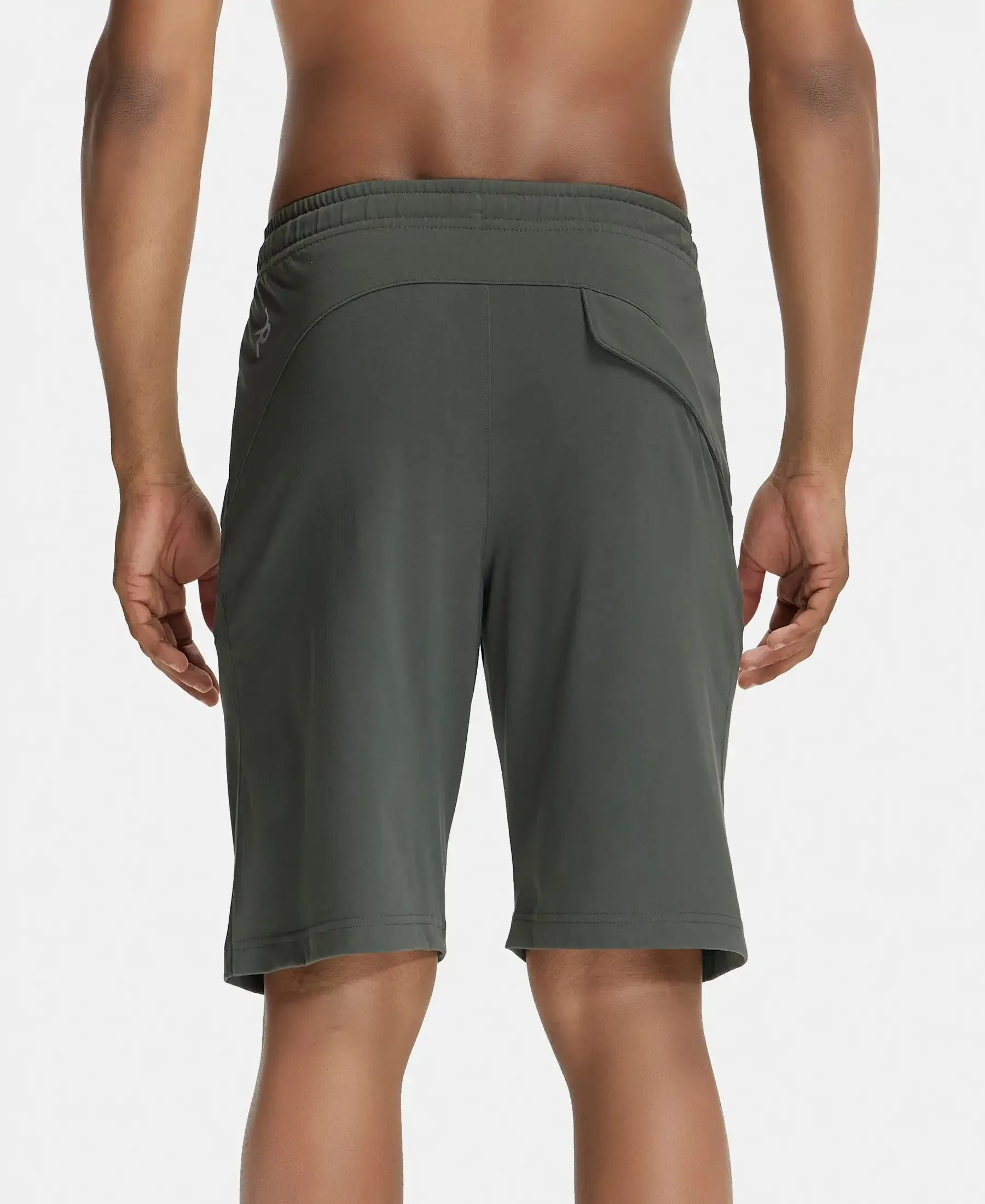 Super Combed Cotton Rich Shorts with StayFresh Treatment - Deep Olive