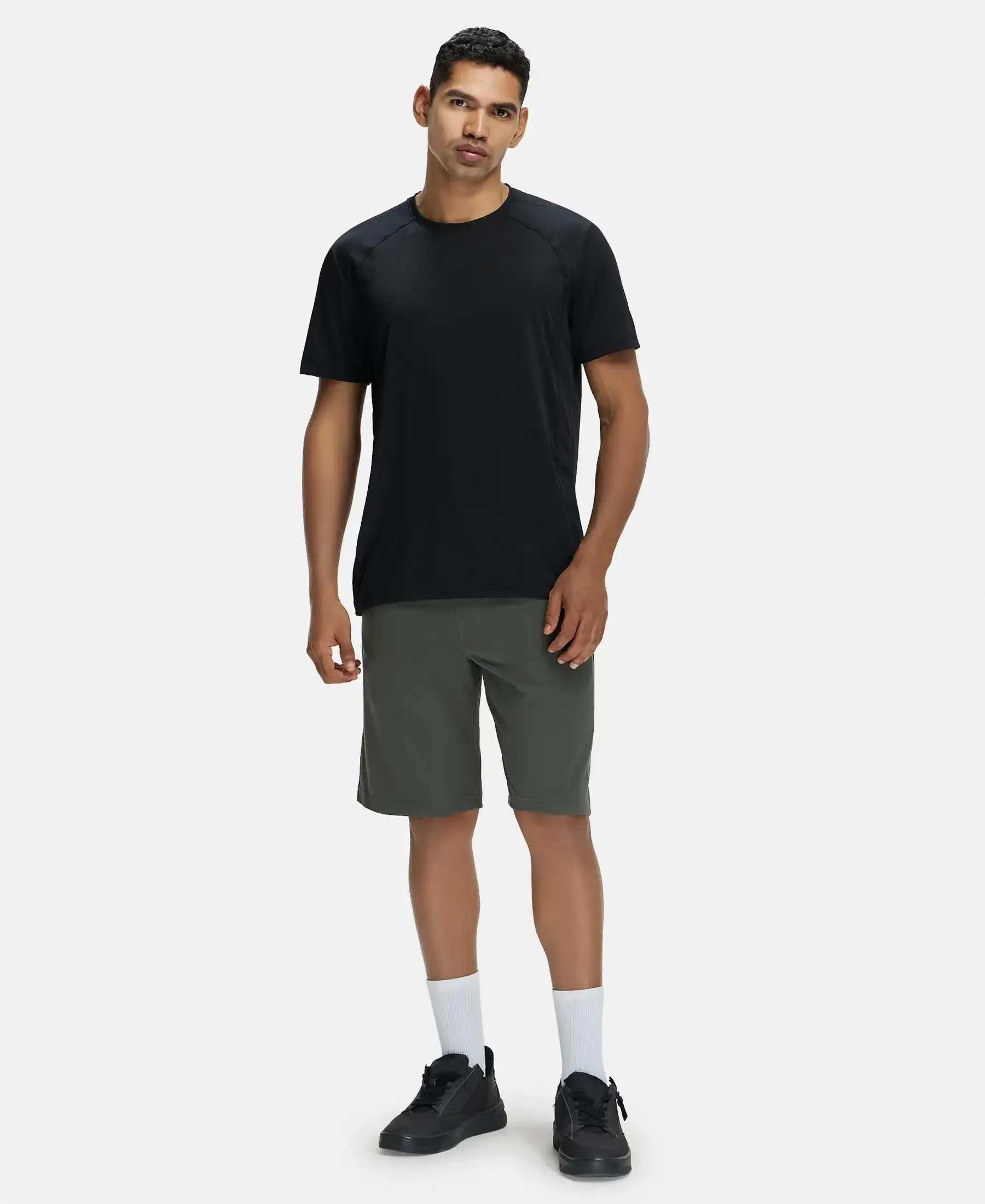 Super Combed Cotton Rich Shorts with StayFresh Treatment - Deep Olive