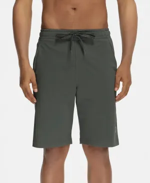Super Combed Cotton Rich Shorts with StayFresh Treatment - Deep Olive