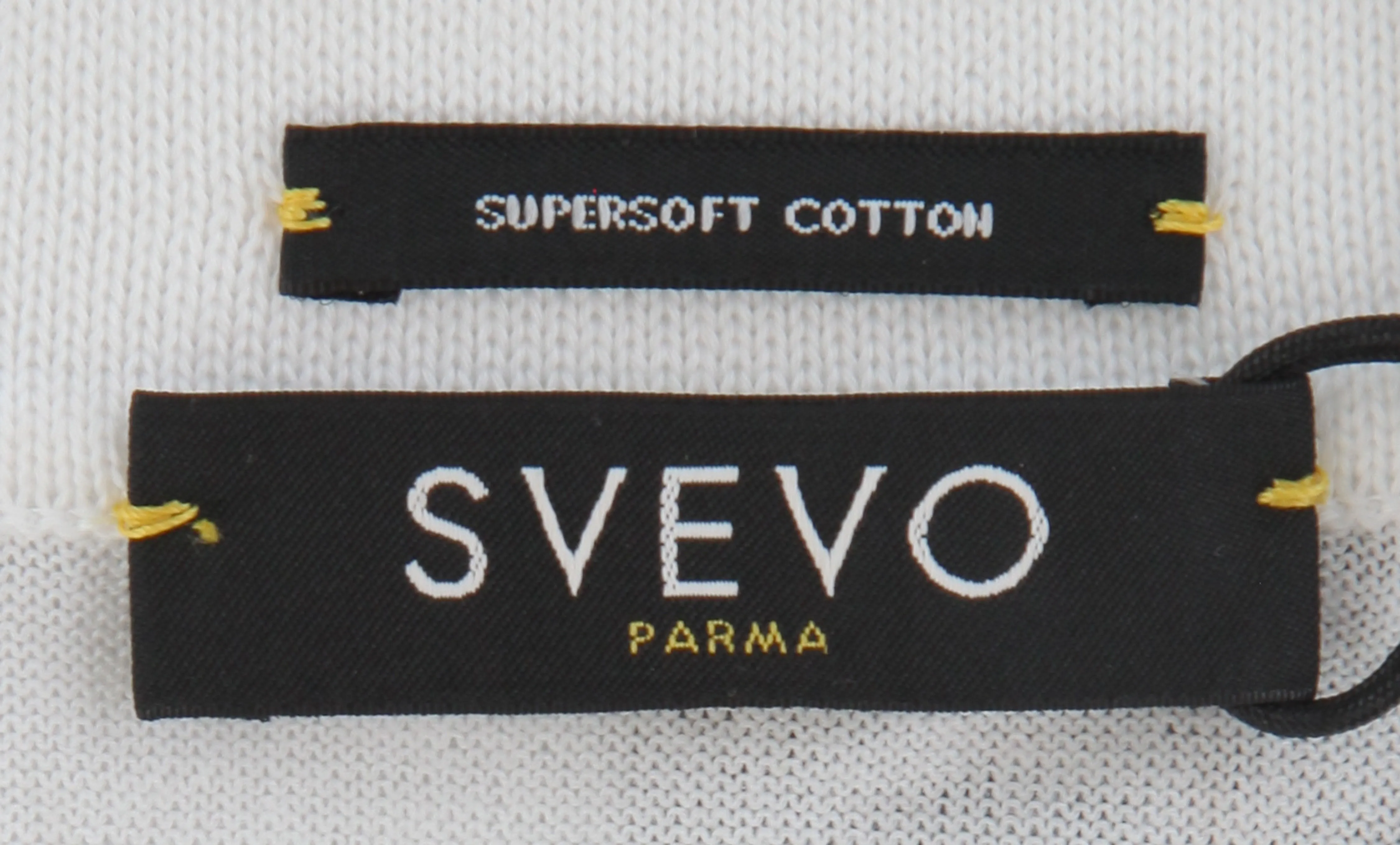 Svevo Parma White 1/4 Zip Polo Sweater