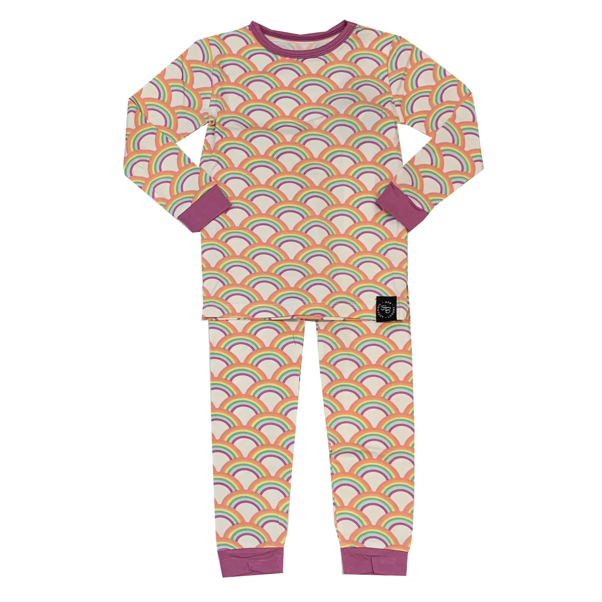 Sweet Bamboo Rockin Rainbow L/S Pajama Set with Pants