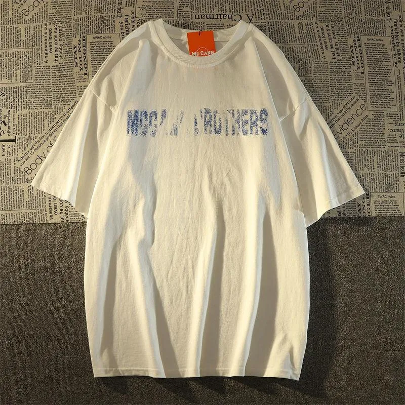 T-shirt en coton à manches courtes imprimé coucher de soleil