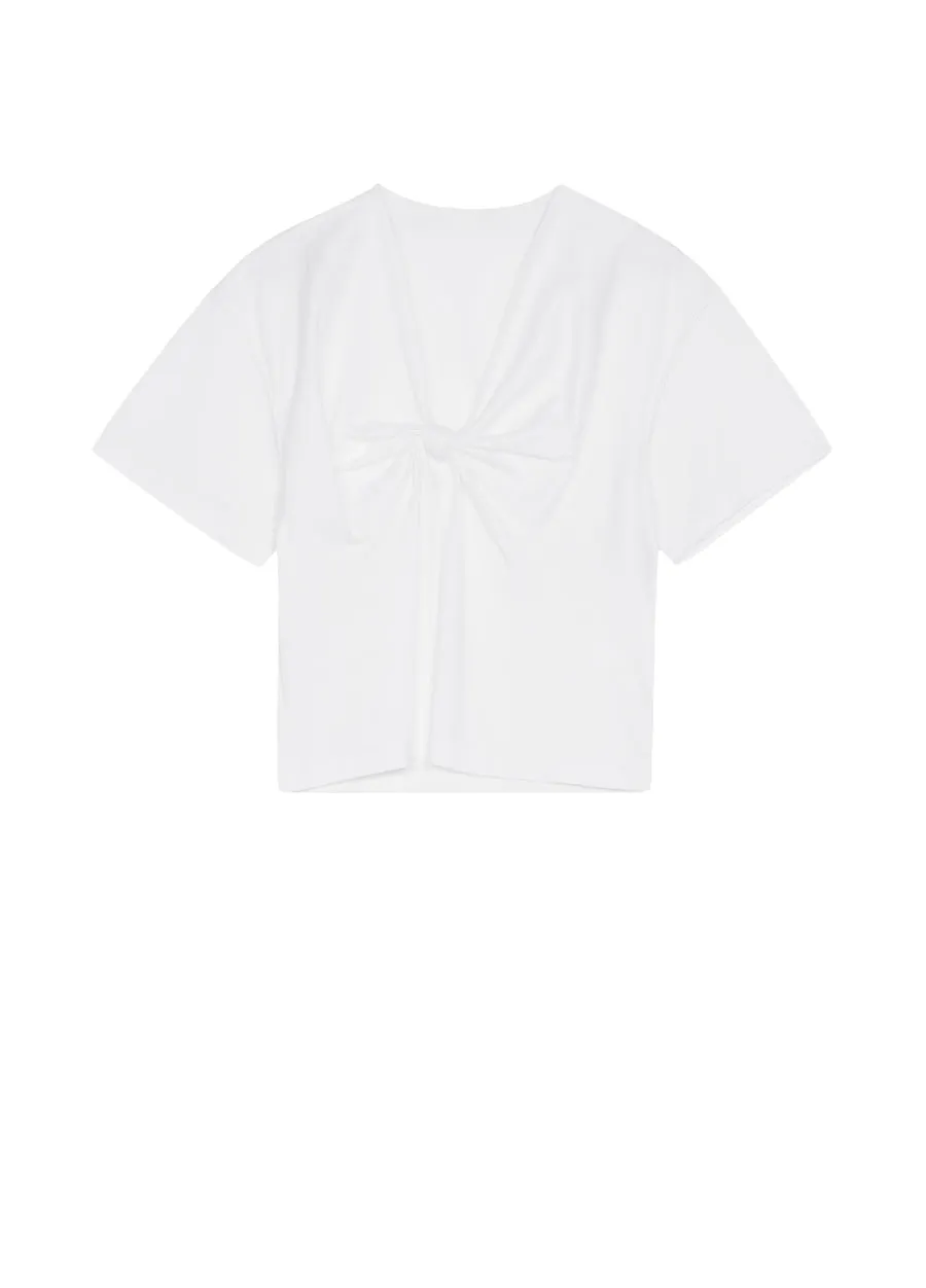 T-shirt / JNBY Short-sleeved V-neck T-shirt (100% cotton)