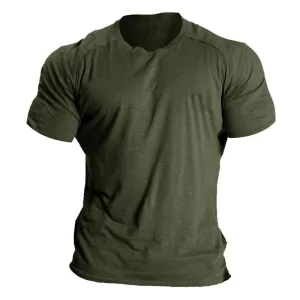 T-shirt à manches courtes raglan musculaire vintage