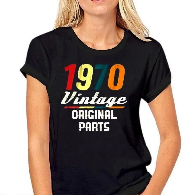 T-Shirt Noir Écriture Vintage