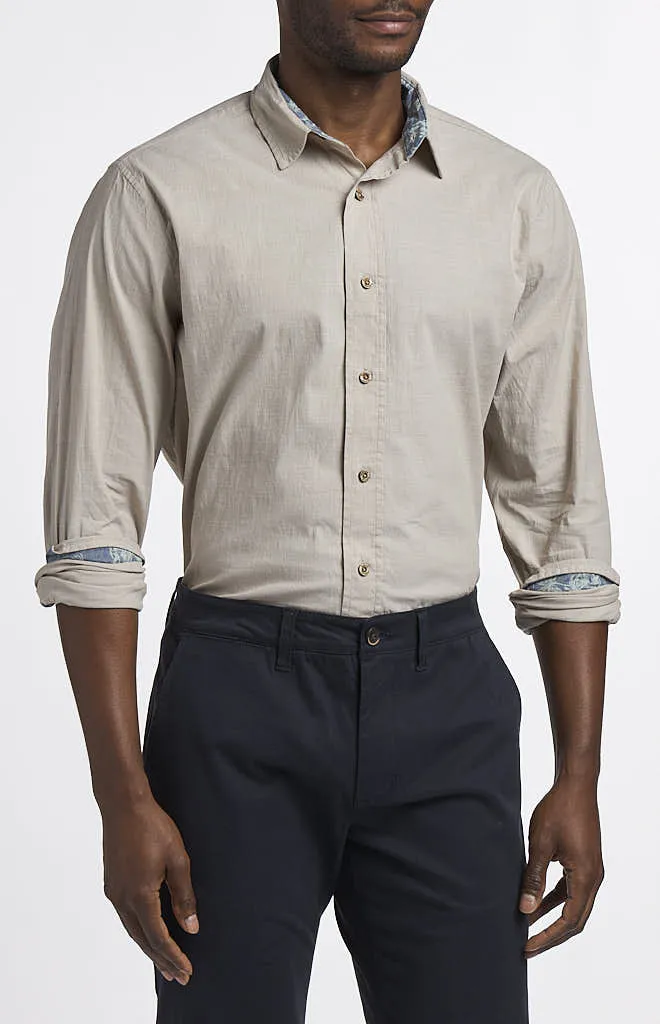 Tailor Vintage Airotec Stretch Chambray Long-Sleeve Work Shirt