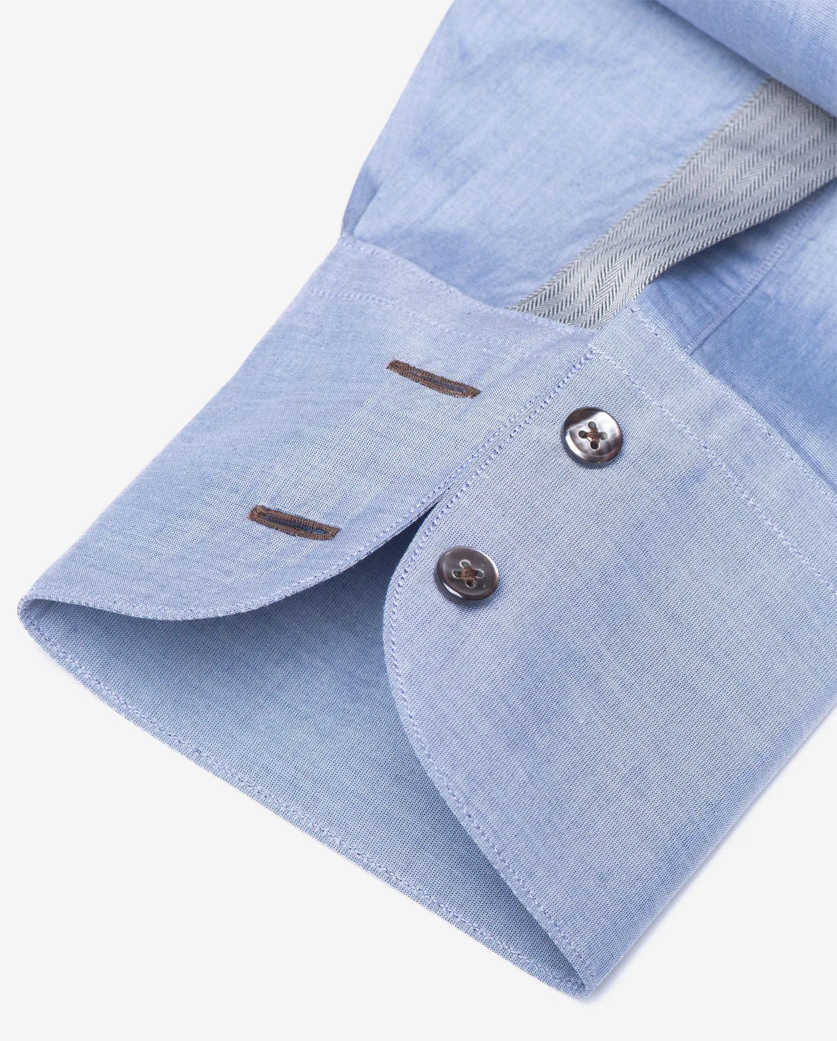 Tailored - Chambray with Herringbone Detail