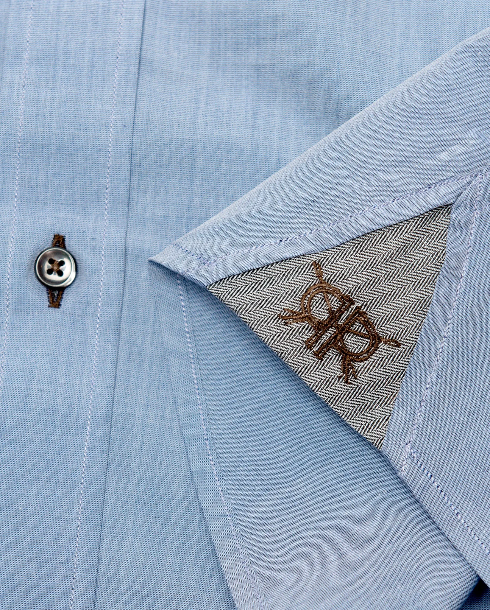 Tailored - Chambray with Herringbone Detail
