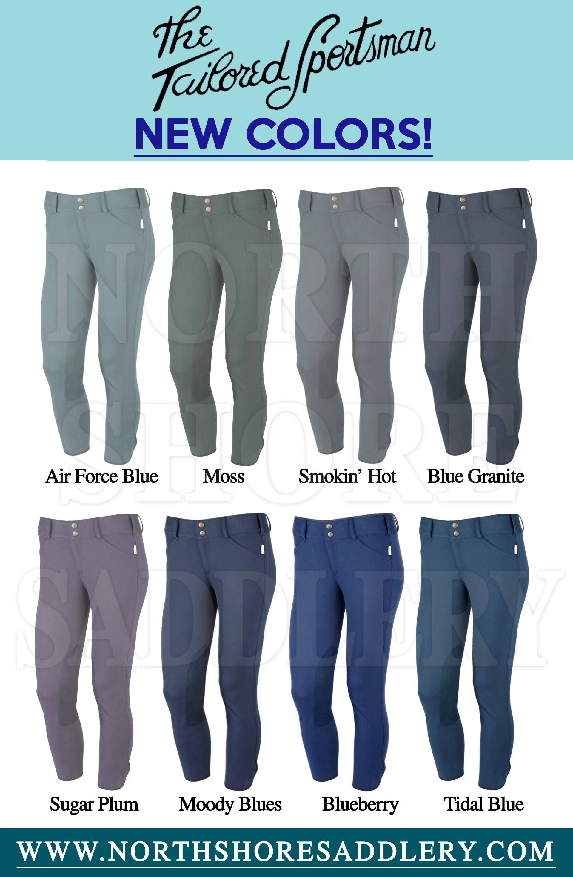 Tailored Sportsman Trophy Hunter Low Rise Front Zip Breech Colors