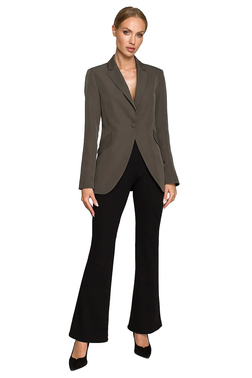Tailored Waisted Blazer with Pockets