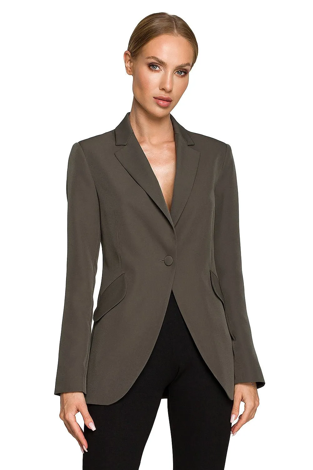 Tailored Waisted Blazer with Pockets