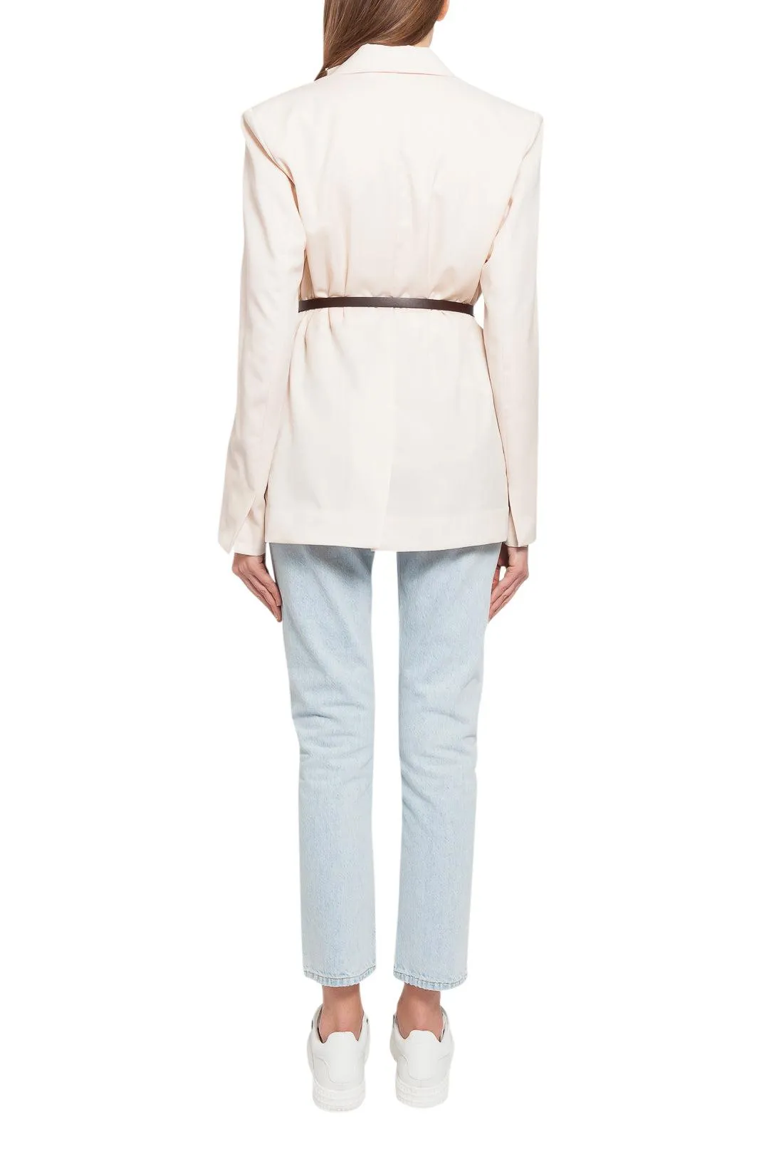 Tailored wool blazer jacket
