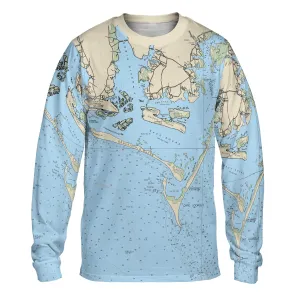 The Cape Lookout and Beaufort North Carolina Long Sleeve Tee