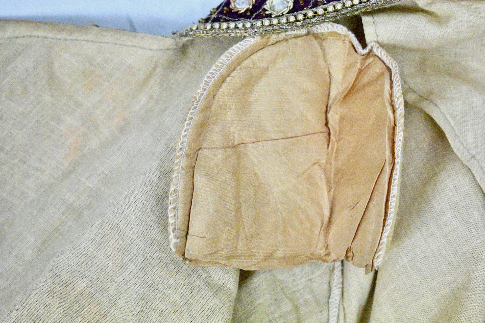 The Miss Designer Collection Purple Gold Beaded Bolero Jacket